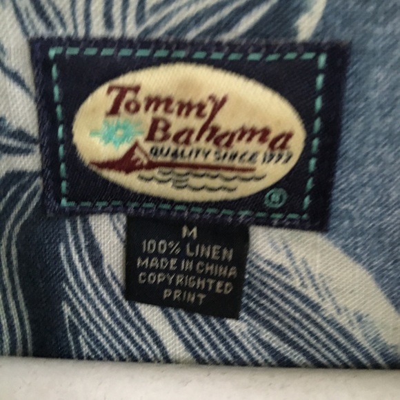 Tommy Bahama 100% Linen Aloha Shirt NEW - Picture 3 of 6